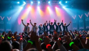Catch the latest bts news with BTS performing live, showcasing their electrifying energy and vibrant stage presence.