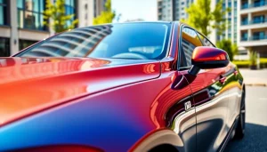 Admire a shiny vehicle showcasing paint protection film near me for ultimate protection.