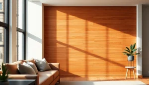 Enhance your space with hardwood wall planks that add warmth and elegance.