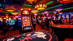 Rasakan kegembiraan mesin slot Zeus dalam atmosfer kasino yang semarak.