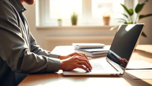 Complete the eta uk application form efficiently at a bright workspace.