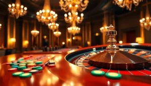 Pinco Casino rulet masasında fırlanan rulet təkəri ilə oyunçuları gözləyir.