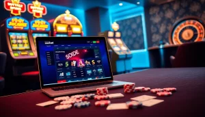 Experience thrilling sbobet gambling with vibrant casino tables, cards, and engaging online betting.