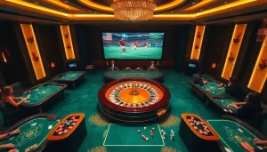Experience the thrill of trực tiếp bóng đá in a vibrant casino environment with live games and sports streaming.