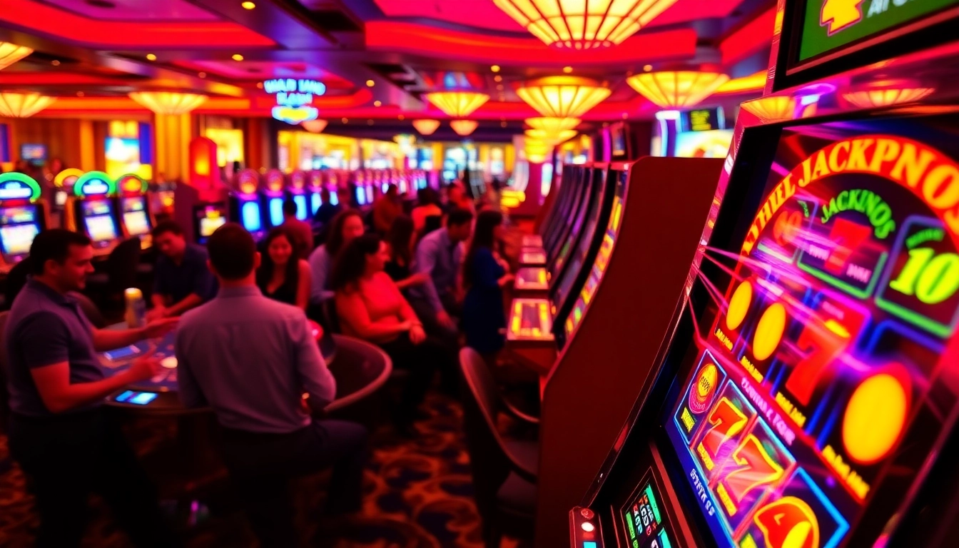 Experience the thrill of situs slot gacor with dynamic slot machines and excited players.
