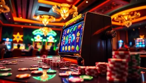 Engaging scene of a "slot scatter hitam" machine in action, with players experiencing the thrill of casino gaming.