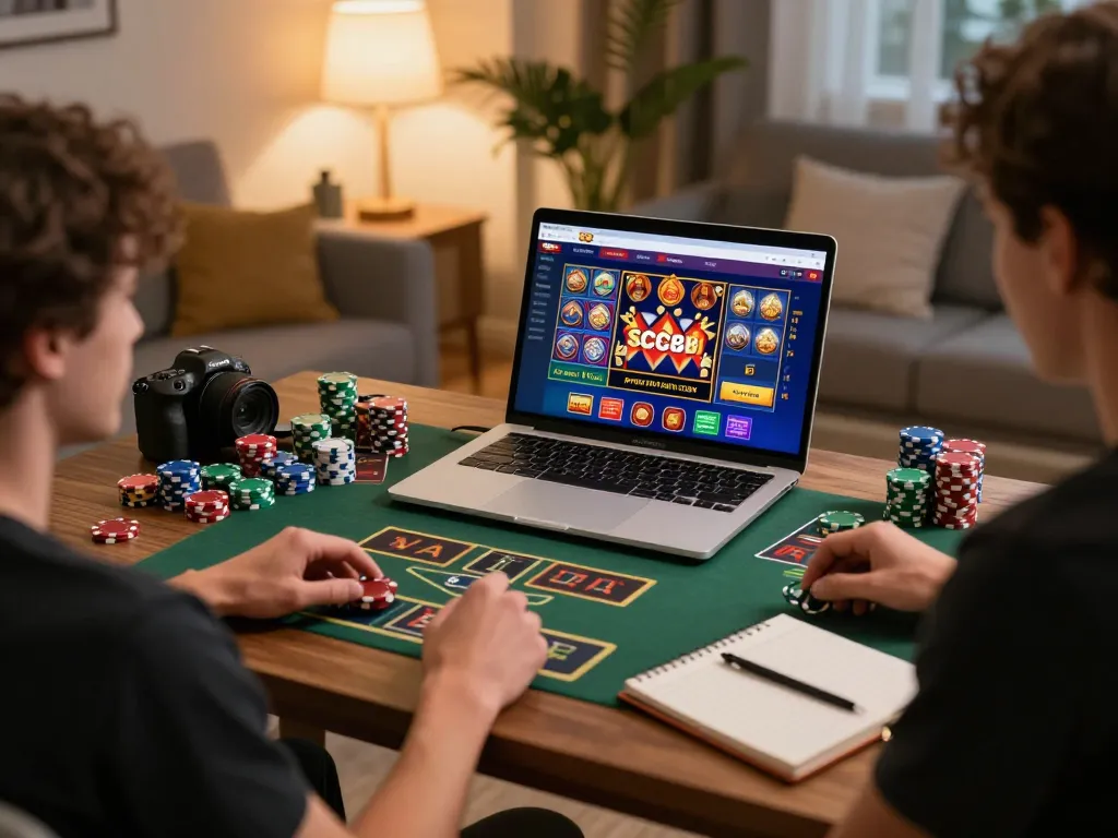 Engaging with online casino games at SC88 COM from a cozy home setup
