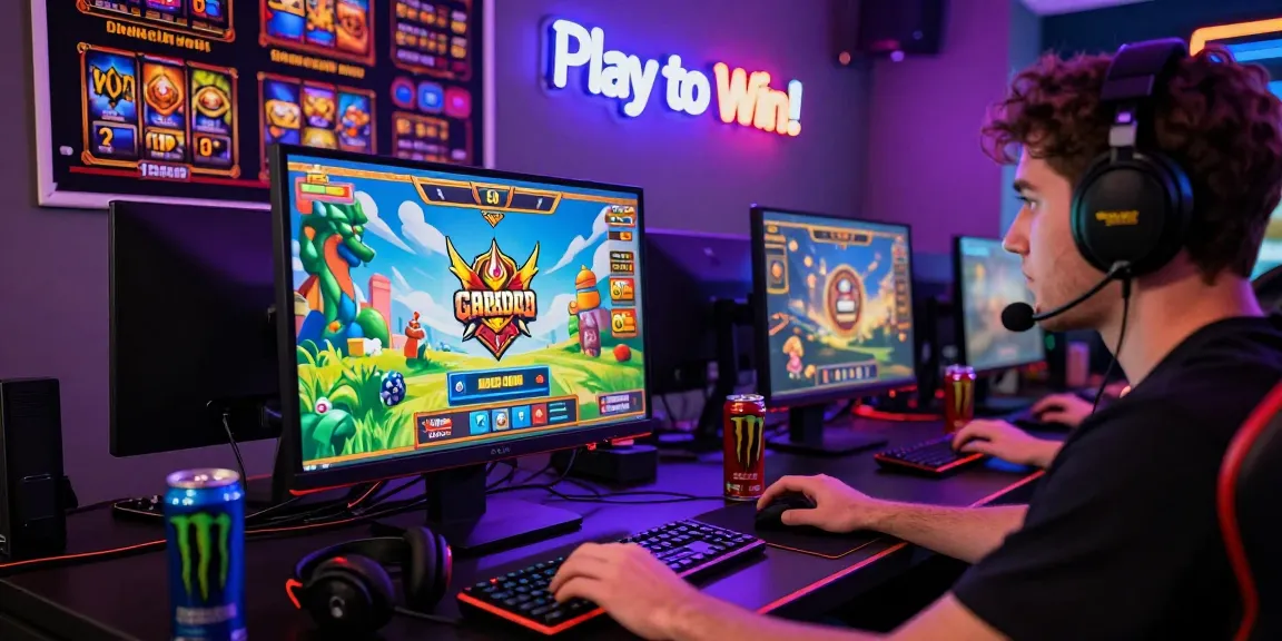 Player enjoying garuda303 slot game on a modern gaming setup, vibrant graphics visible.