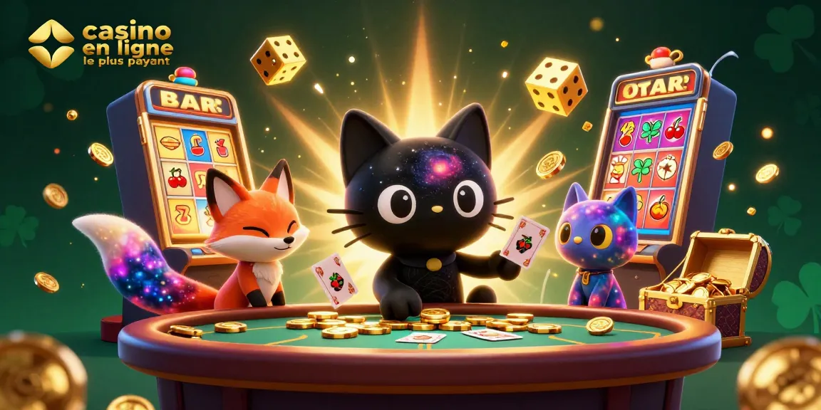Jouez au casino en ligne le plus payant avec des jetons et des cartes attirants dans un univers cosmique.