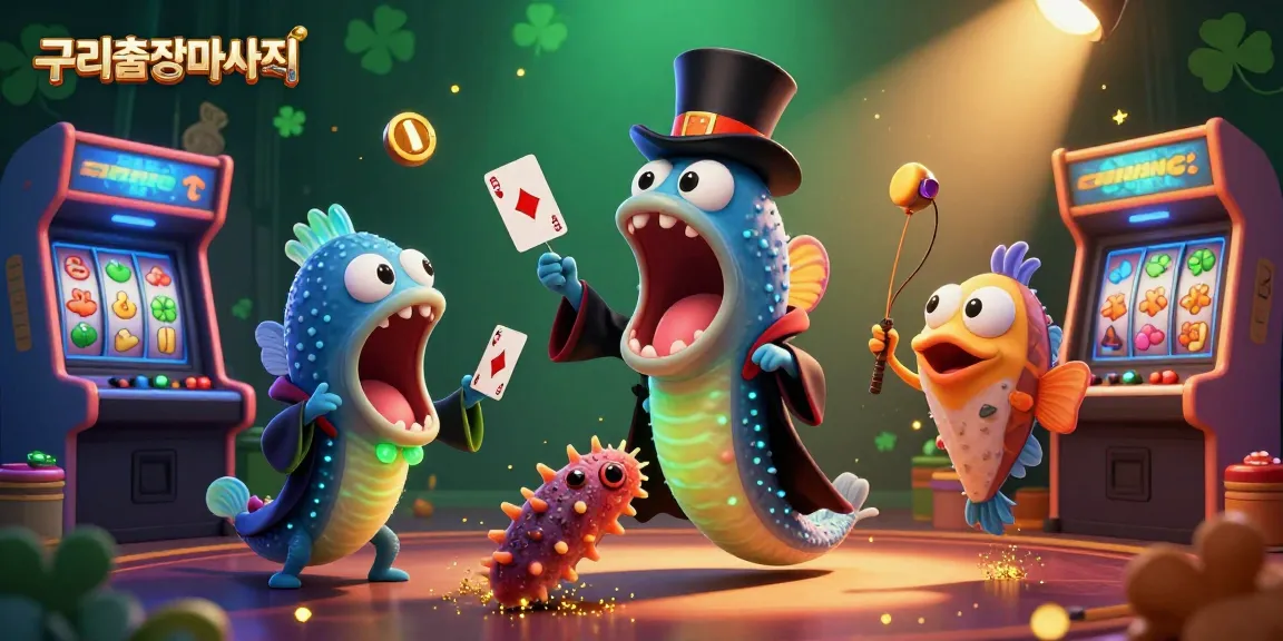 Experience excitement with 구리출장마사지 featuring vibrant characters and dynamic casino gaming elements in a magical scene.